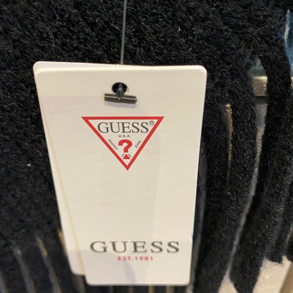 Guess BNWTs cowl neck poncho sweater - Picture 3 of 4